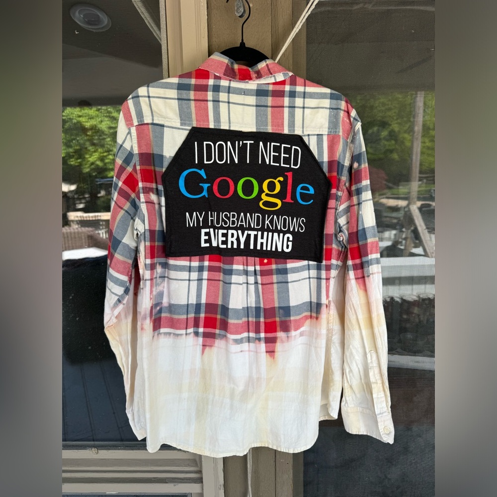 Google Upcycled Unisex Flannel LG